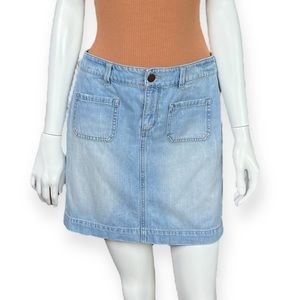 Loft Denim Mini Skirt